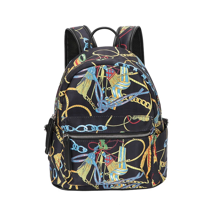 

High Quality Retro Printed Elegant Backpack Women