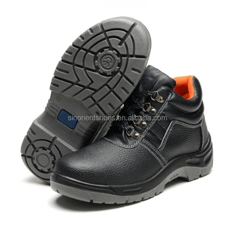 2020 Black Steel Safety Shoes Karachi,Pu Injected Buffalo Leather