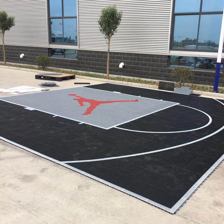 

Manufacture of 20x20 feet outdoor basketball court with painted lines and customized logo