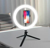 

USB Powered Live Streaming Makeup LED 10" Ring Light Tripod