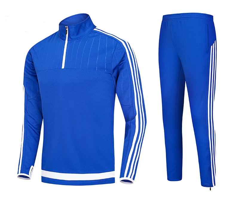 

new fashion design winter half zipper stripe design fitness jogger suit tracksuits, Customized colors