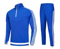 

new fashion design winter half zipper stripe design fitness jogger suit tracksuits