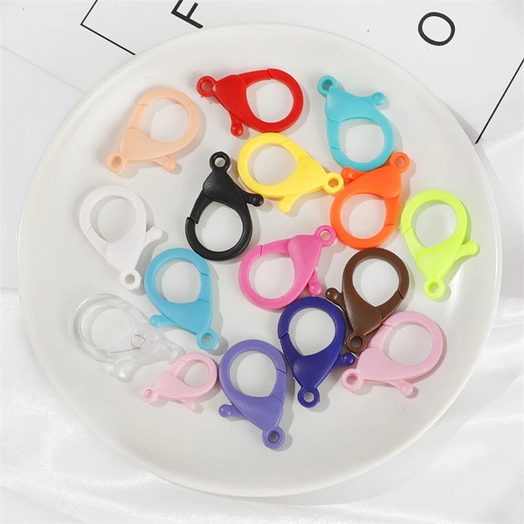 

Jewerly clasp Candy color facemask acrylic Key chain color plastic Lobster clasp for jewellry acssessory making