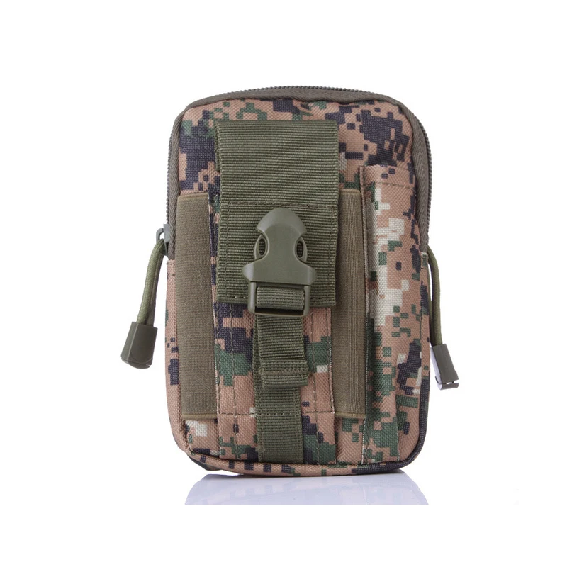 Outdoor camouflage tactical pockets molele sports pockets male multifunctional waterproof mobile phone bag outdoor running pouch