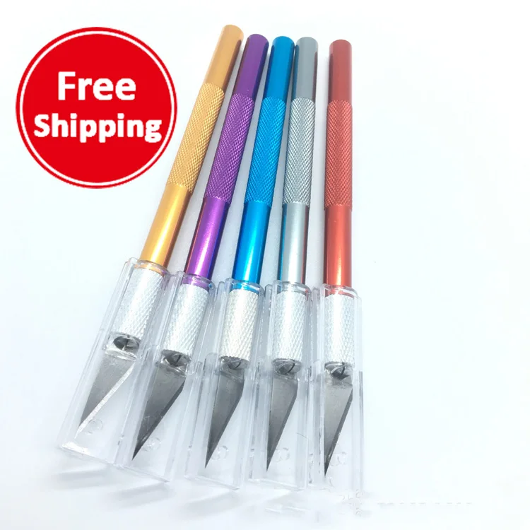 

Free shipping paper-cutting circuit board tool scalpel aluminum alloy carving pen utility knife