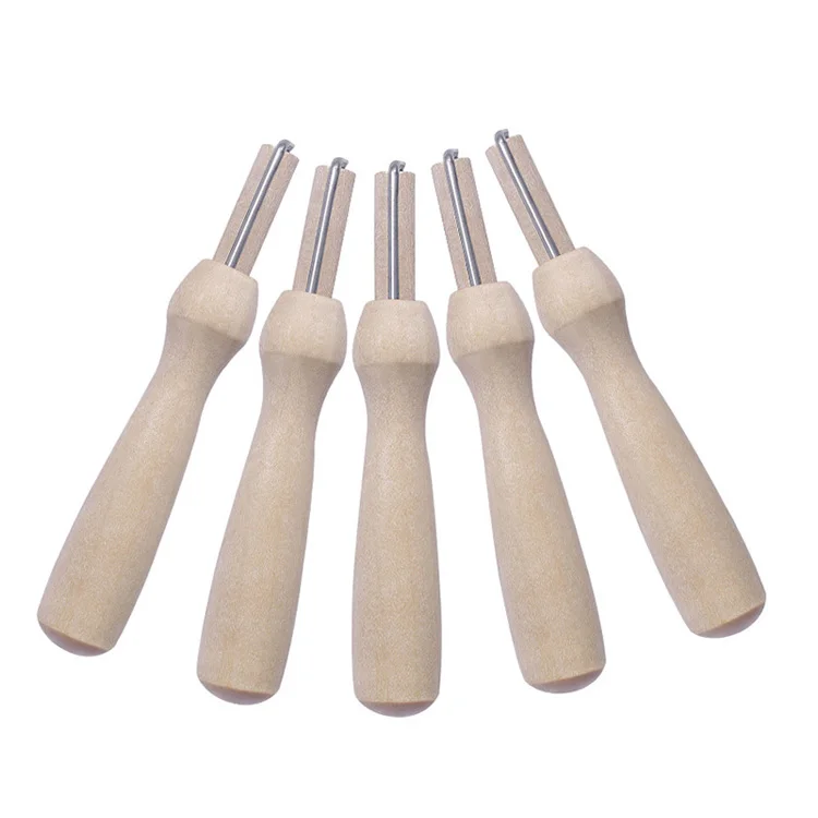 

High quality china supplier felting knitting sewing kit felt handmade tools poke punch needles with 5 sticks