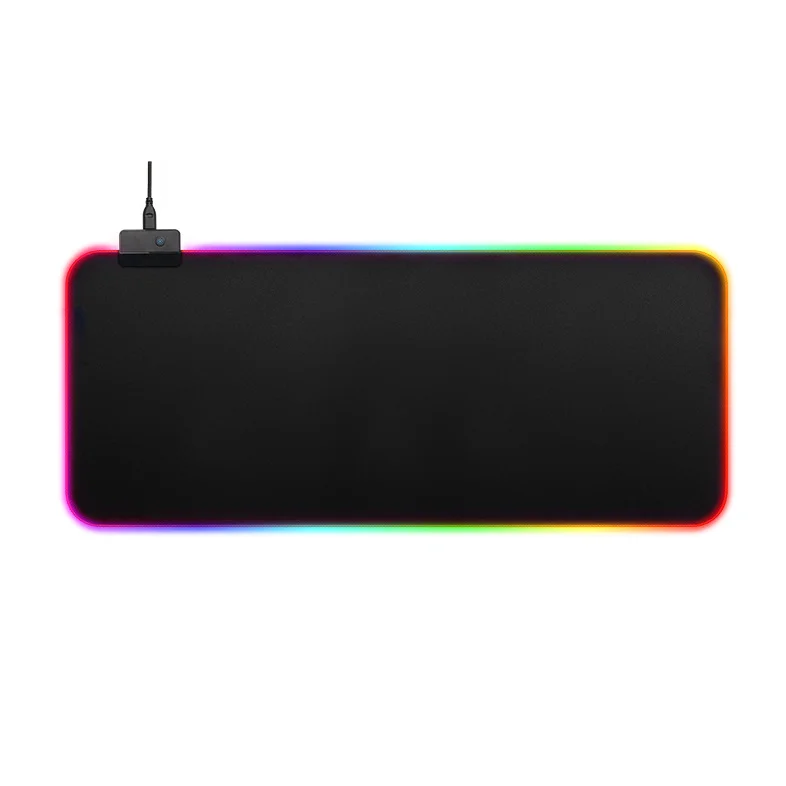 

BUBM Best Quality Custom Printing Large RGB LED Gaming Mouse Pad, Black