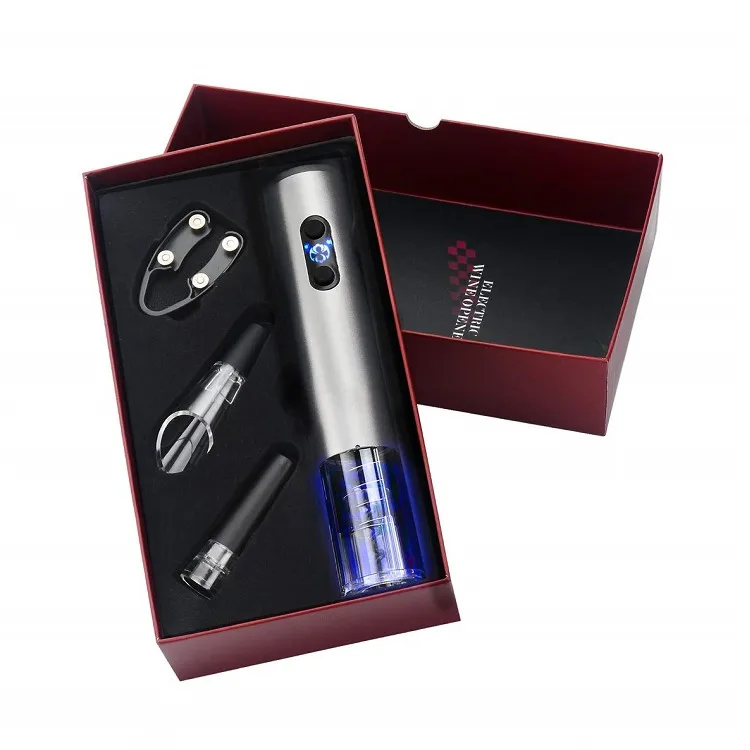 

Amazon top seller 2022 bar tools electric wine bottle opener creative personal wine corkscrew gift set
