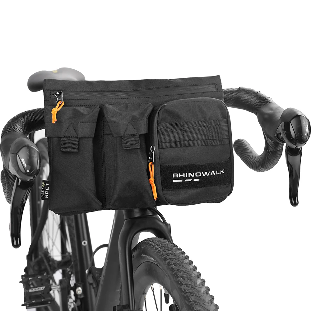 

Rhinowalk Handlebar Pouch for Bicycle Eco Material Bike Commuters Handlebar Front Bag for Urban Cycling