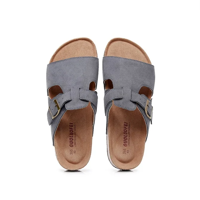 

2021 custom logo wholesale genuine leather men shoes slippers sandalias flip flops slides new design womens sandals