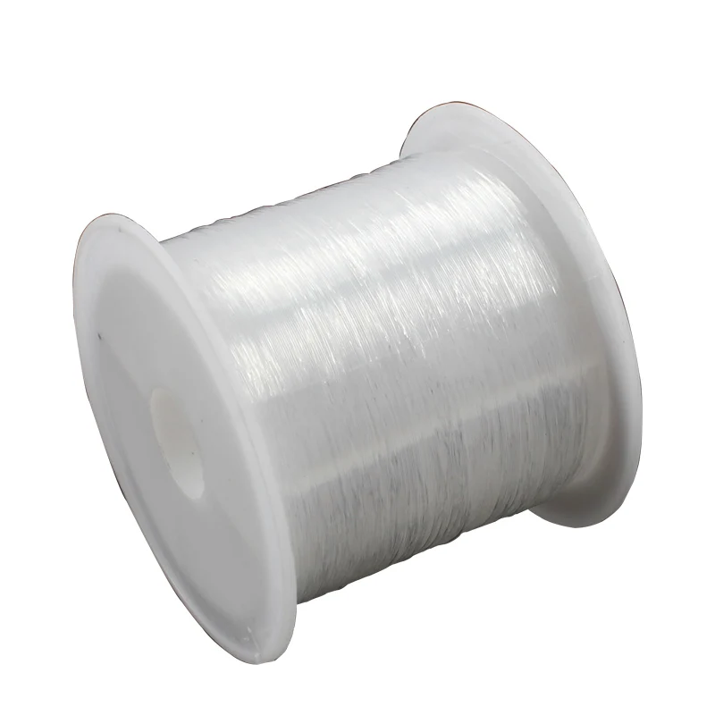 

Wholesale high quality beaded lead solid and durable transparent white fishing line
