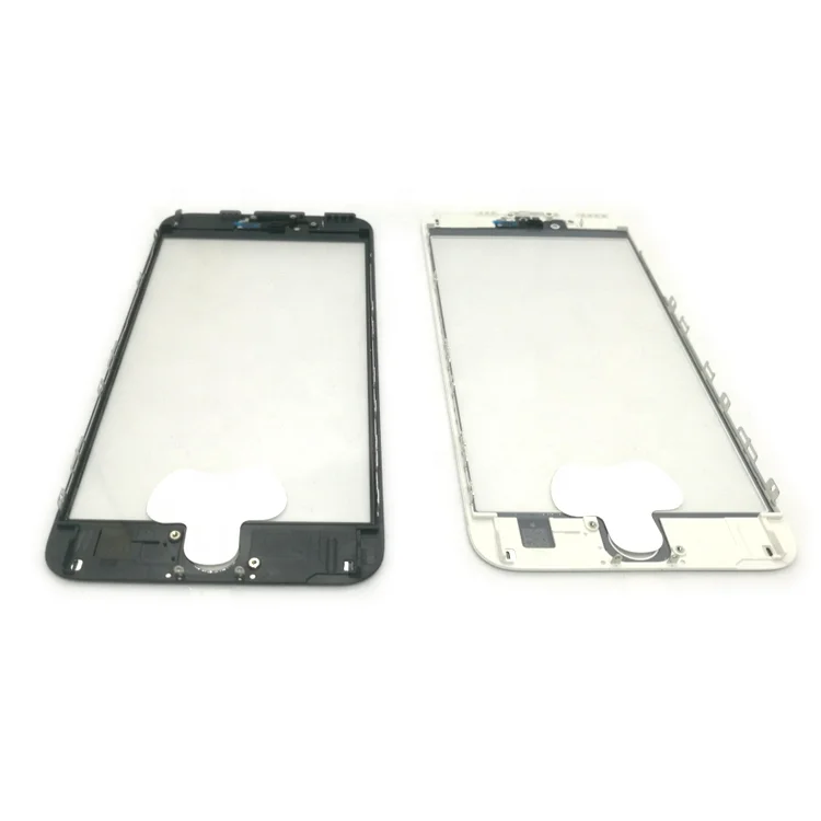 

3 in 1 LCD Front Touch Screen Glass Outer Lens with frame OCA for iphone 6S 6S plus 7 8G 8 plus, Black white