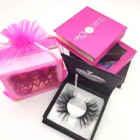 

Wholesale 25mm 28mm Lashes Make Own Brand Private Label Lace Bags Eyelashes Vendor 3D 5D Real Mink Eye lashes