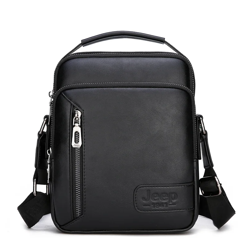

Wholesale Men Tas Bahu Pria Crossbody Bag Black Quality Pu Leather Shoulder Bag