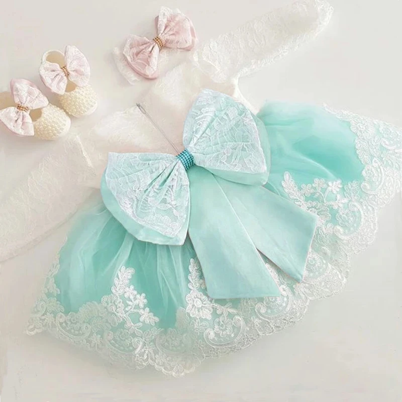 

Hot Sell Lace Girl Lace Dress Baby Clothes Kids Garments Long Sleeve Dress L1940XZ