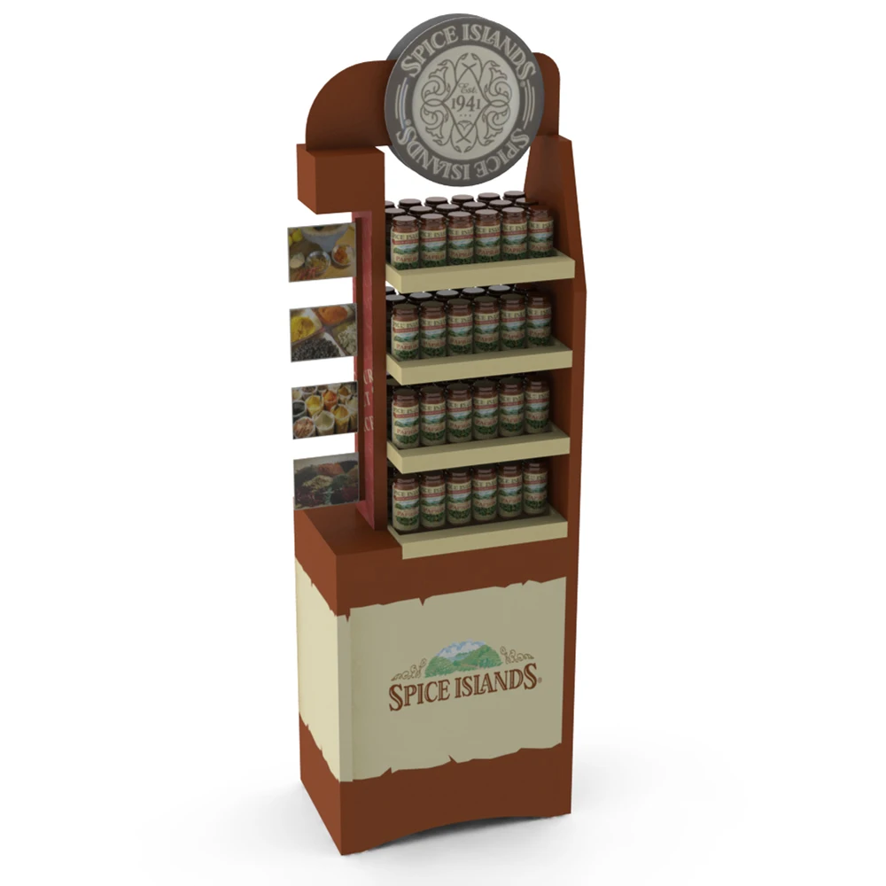 2021 New Custom Supermarket Shopping Mall Tiers Floor Case Beer Can