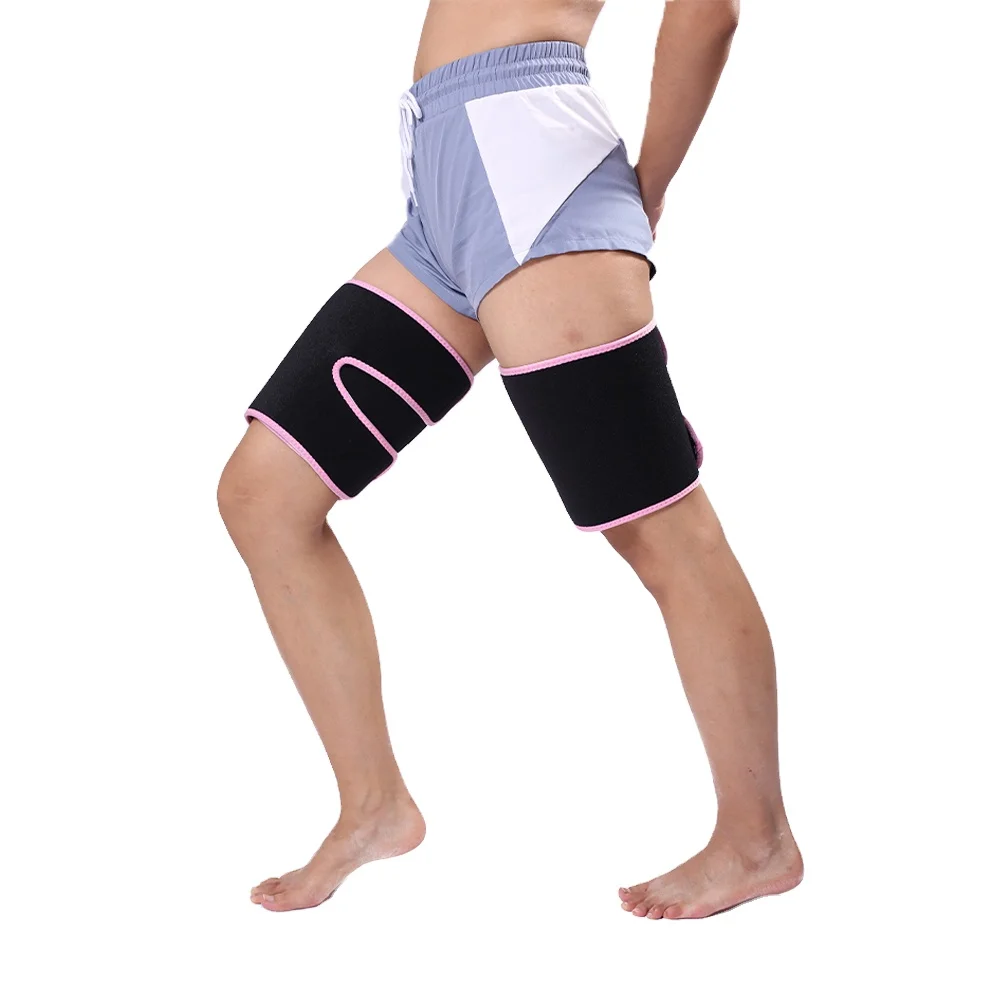 

Factory Price Fat-Burning Elastic Protector Thermal Leg Straps For Gym, Black, rose, pink