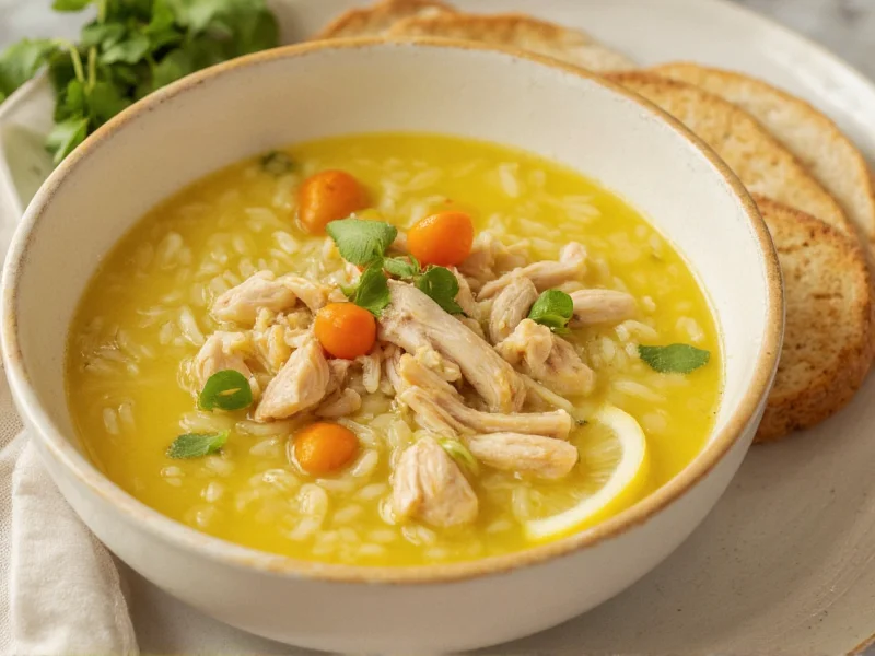 Lemon Rice Soup with Chicken: Perfect Avgolemono Recipe