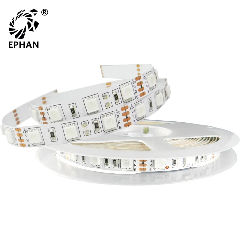Ephan ETL Certified DC12V SMD5050 RGB LED Strip 5 meters per reel