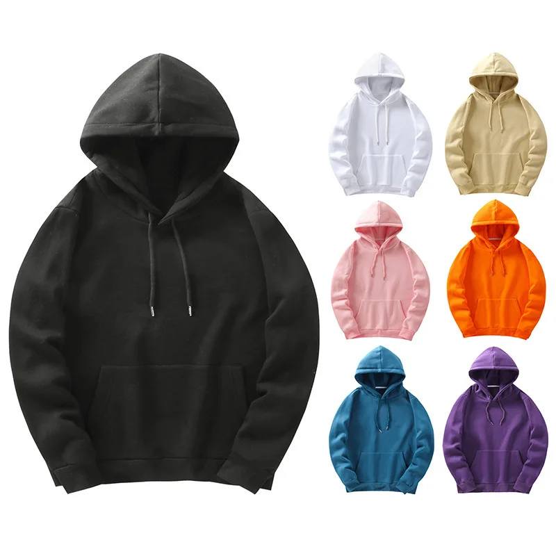 

350g Custom Logo Blank Sweatshirt Suit Vintage Oversize Blank Unisex Plain Cotton Hoodies Custom Logo Printed Men Hoodies, Picture shows