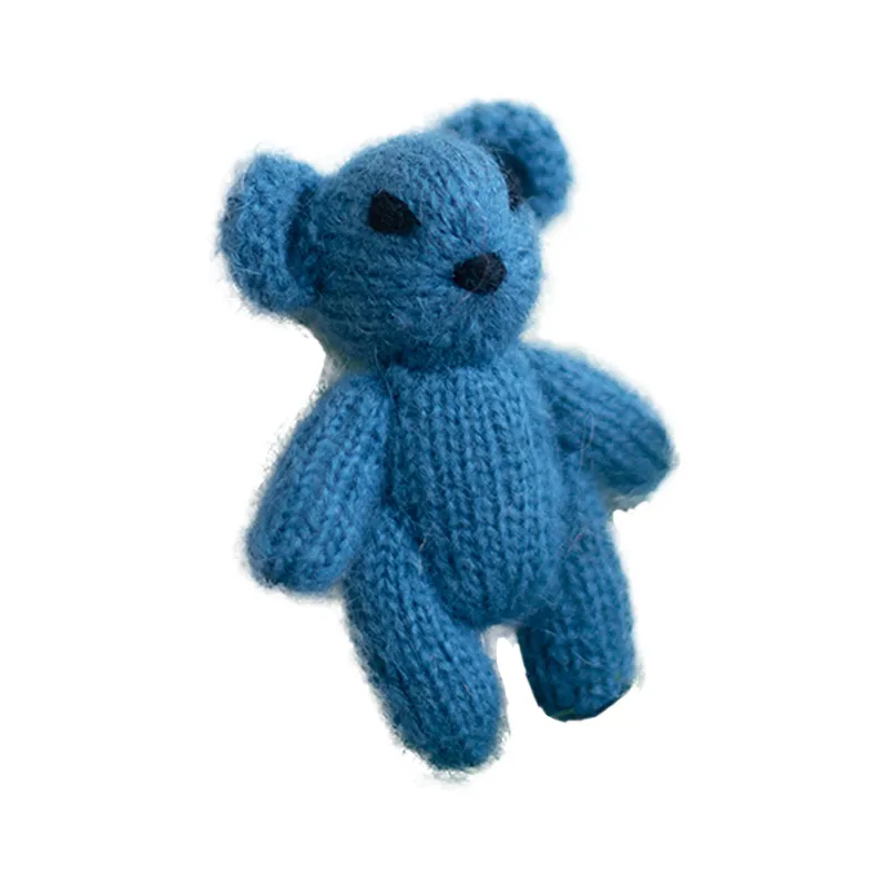 

Hot selling Woolen felt teddy bear dollbaby photo posing toy newborn photography props