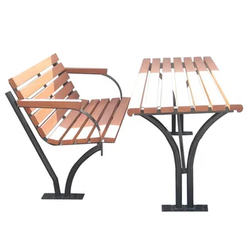 Rectangular Outdoor Table And Bench Wooden Outdoor Table With One