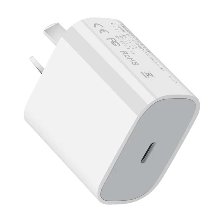 

PD Charger S EU Universal Dual Output USB-C PD 18W For phone Type C Mini portable Certification 18W Charger Fast