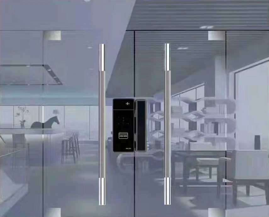 Qrcode Rfid Card Unlocking Glass Door Entrance Access Control Glass