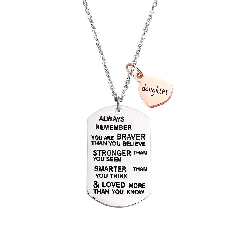 

2021 stainless steel custom name plate necklace jewelry personalized for women