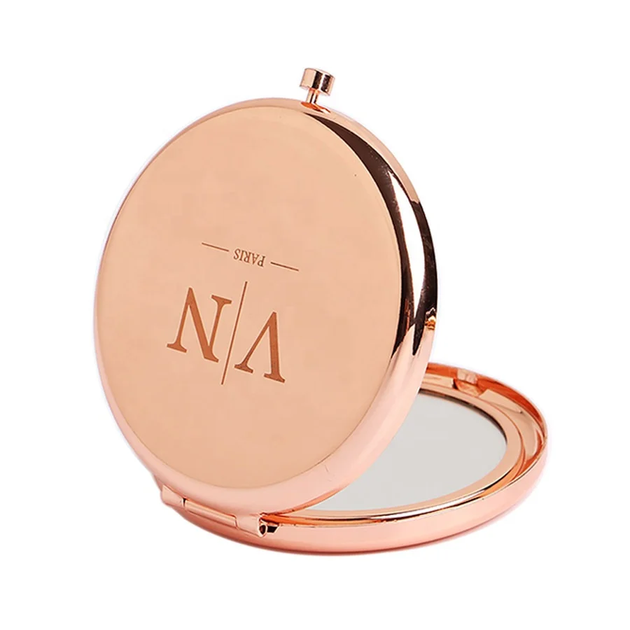 

Portable Round Folded Compact Mirrors Rose Gold Silver Pocket Mirror Making Up for Personalized GiftHot sale products, Silver, gold, rose gold,