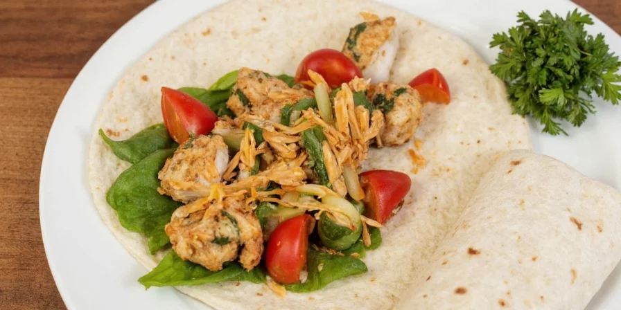 Assorted wraps styled like a global buffet