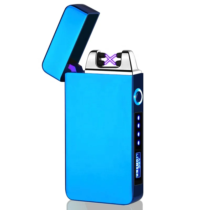 

Sublimation Blank Cigarette Electronic Rechargeable Dual Arc Plasma USB Lighter with Charger, Various colors