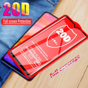 20D Curved Protective Tempered Glass For Xiaomi Redmi Note 7 6 5 Pro Glass 6A Screen Protector For mi 9 8 Lite A1 A2 5X 6X Film