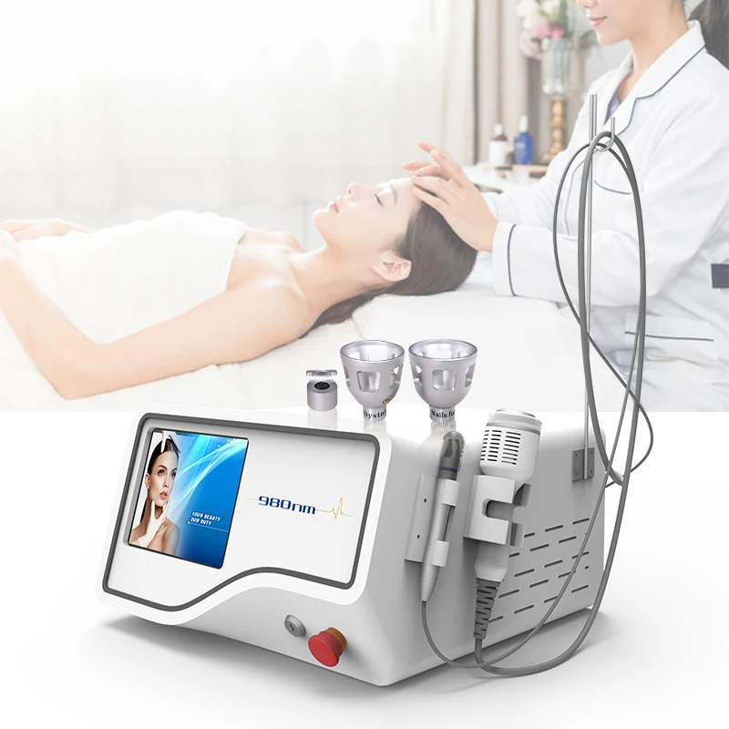 

980nm diode laser physiotherapy treatment spider vein removal vascular machine