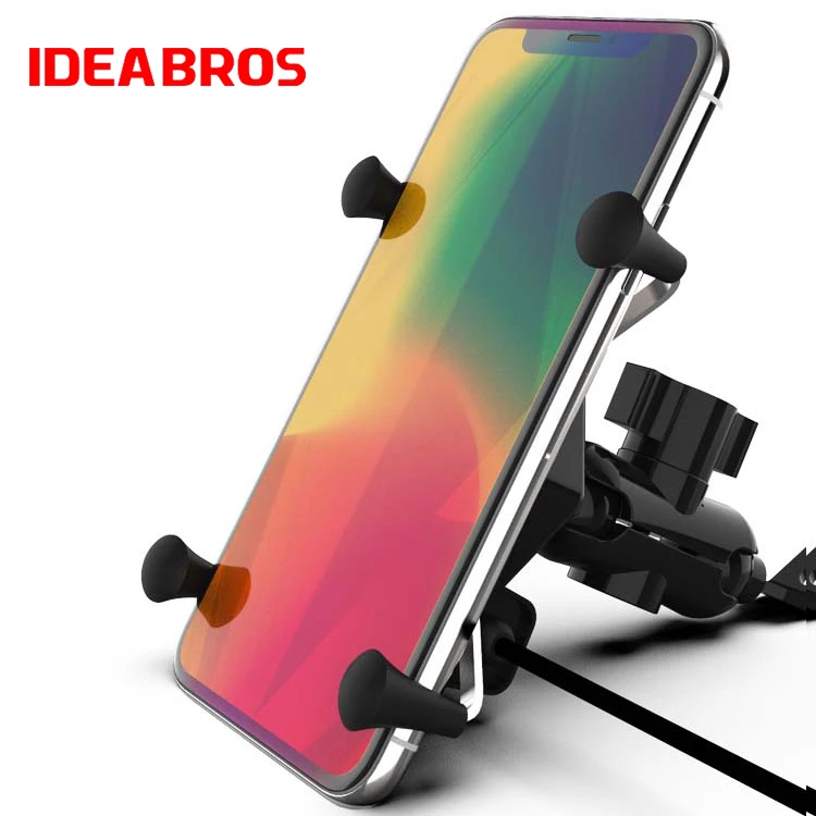 

Motorcycle Bicycle Waterproof Wireless Charger Universal Bike Mobile Phone Holder
