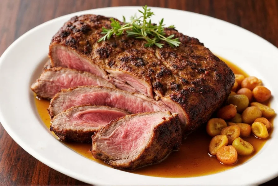 Rib roast cut with bone-in