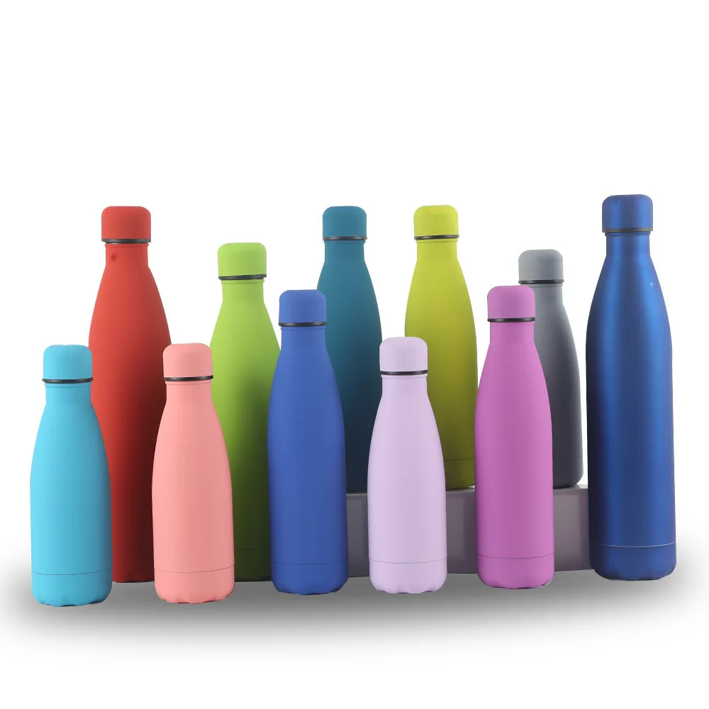 

Amazon hot selling Customize color 304 stainless steel cola bottle outdoor sports kettle vacuum thermos cup, Colorful