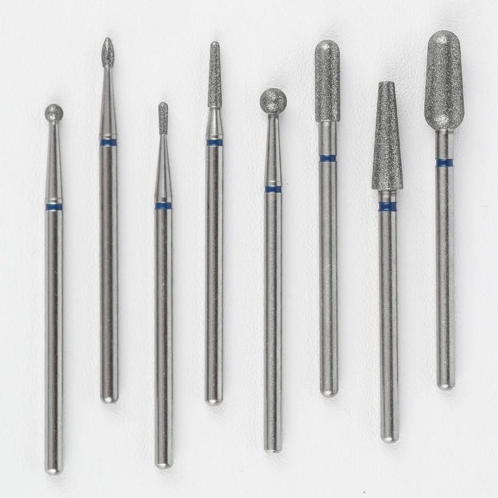 2.35mm Diamond Nail Drill Bit 3/32 Burr Bits for Acrylic and Gel Nail Removal Callus Manicure Pedicure Drill Bits