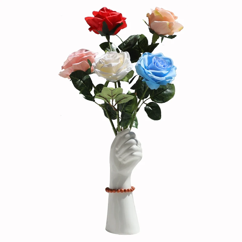 

Whiteware Decorations Ceramic Terrazzo Flower Pot Porcelain Vase For Home