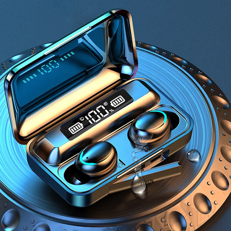 

Tws -F9 Audifonos Con Power Bank,Earphone Earbuds Tws F9 With Power Bank,2 In 1 Tws With Power Bank, White