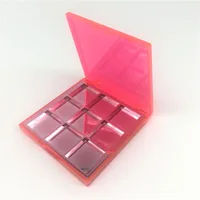 

Free Sample 9 color empty eyeshadow palette private label Y094-15 cosmetic packaging makeup case