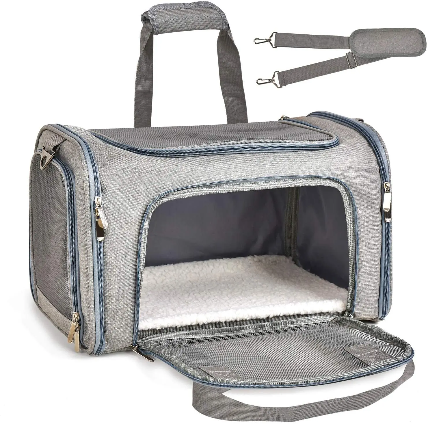 

Pet Carrier for Small Medium Cats Dogs Puppies Airline Approved Small Dog Carrier Soft Sided Collapsible Puppy Dog Travel Bag