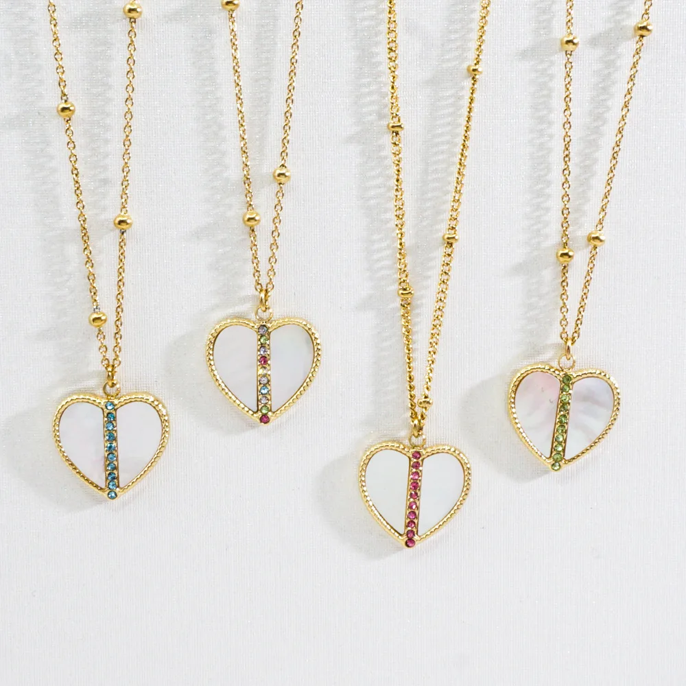 

Dainty Tiny Stainless Steel 14k Gold Filled Cross Heart Pendant Necklace Charm Chain Choker Necklace Women Jewelry