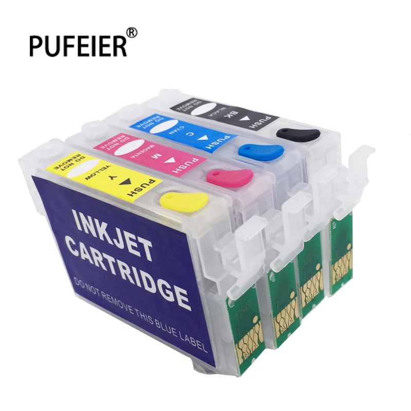 

T1281-T1284 Refillable Ink Cartridge With Chip For Epson S22 SX125 SX420W SX425W SX235W SX130 SX435W SX230 SX440W Ink Cartridge