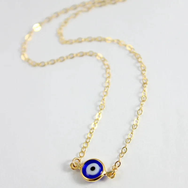 

Wholesale Minimalist Ethnic Eyes Charm Necklace Jewelry