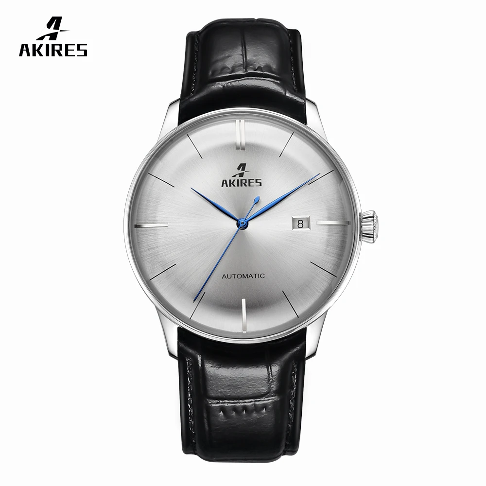 

AKIRES Luxury Wristwatch Minimalist Men Watches ETA Movt Mechanical Watch Automatic Watch Men Custom 2019 Pointer 42mm