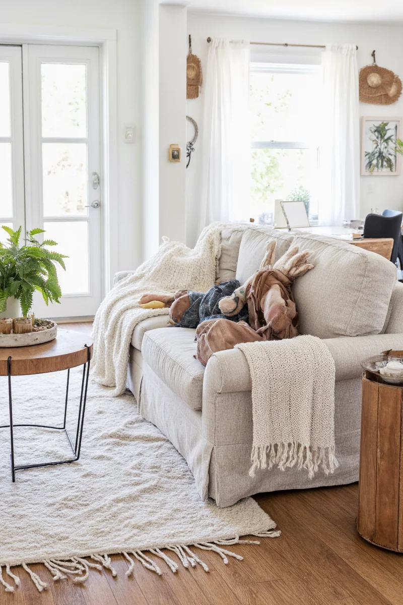 Tips for cleaning and maintaining a living room blanket