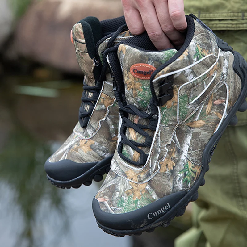 

Men Hiking Shoes for Waterproof Trekking Boots Camouflage Sport Mountain Climbing Shoe Outdoor Walking Sneakers