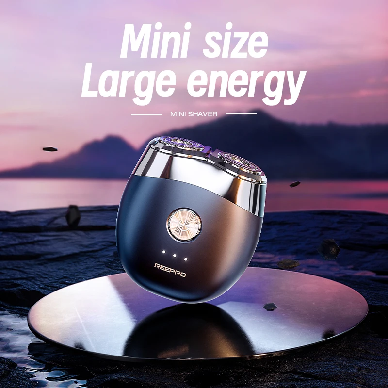 2024 IPX6 Waterproof Mini Shaver Fast Charging Dual-Use Electric Beard Trimmer for Men for Face and RV Use USB Powered