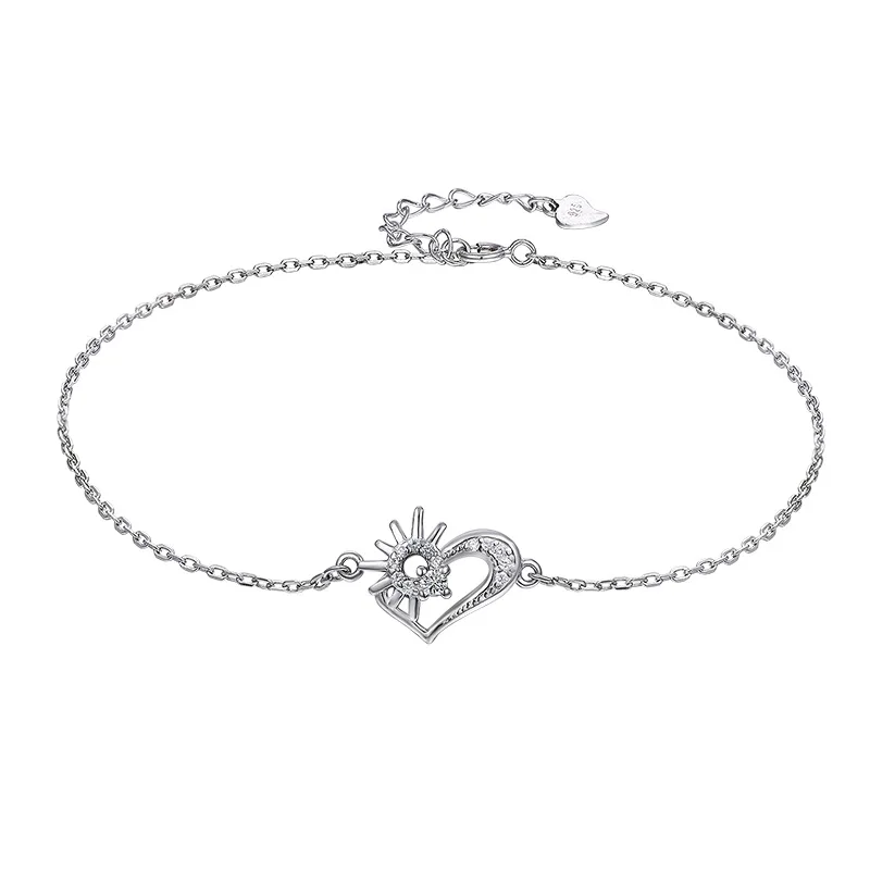 

WSYEAR Elegant S925 Sterling Silver Love Horseshoe Bracelet Wrist Ornament Female Gift Wholesale OEM Factory